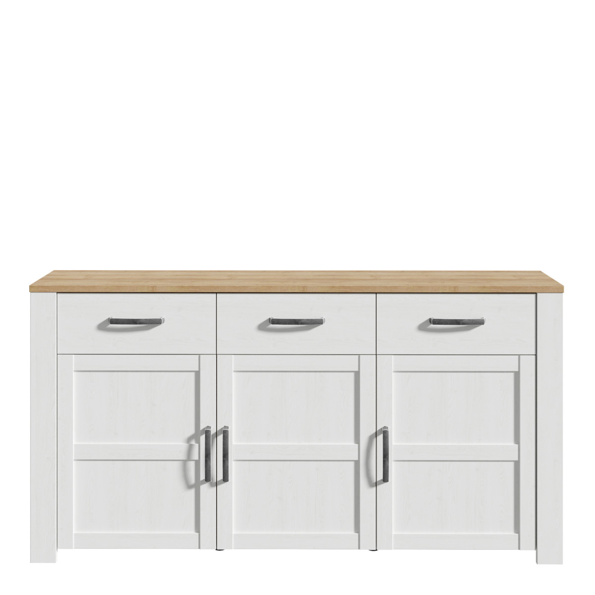 Bohol Sideboard in Riviera Oak and White
